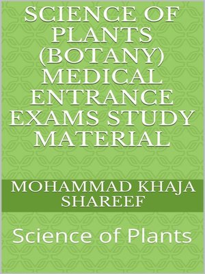 cover image of Science of Plants (Botany) Medical Entrance Exams Study Material